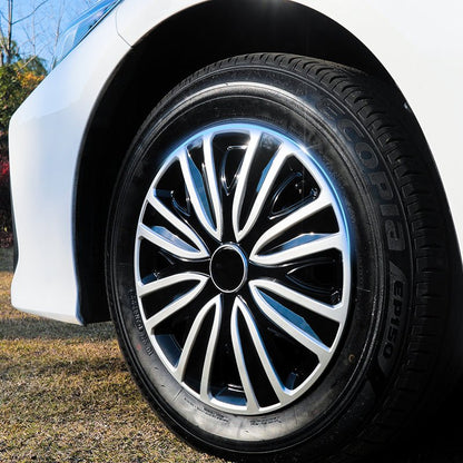 14" Sword Style Wheel Covers Hubcaps for Universal Fit R14 Tire Steel Wheels 4 PCS