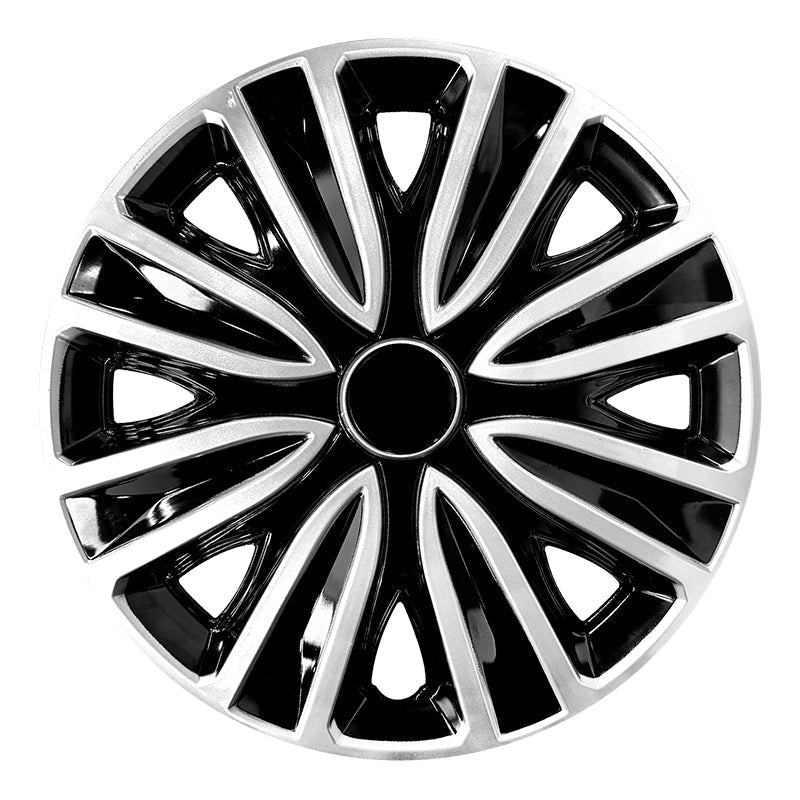14" Sword Style Wheel Covers Hubcaps for Universal Fit R14 Tire Steel Wheels 4 PCS