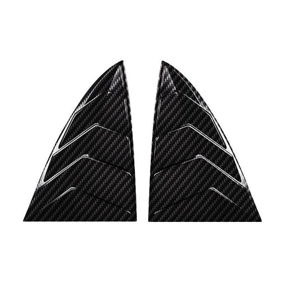 Rear Corner Window Protector For Model 3 (1 Pair) (2017-2023) Glossy Carbon Fiber
