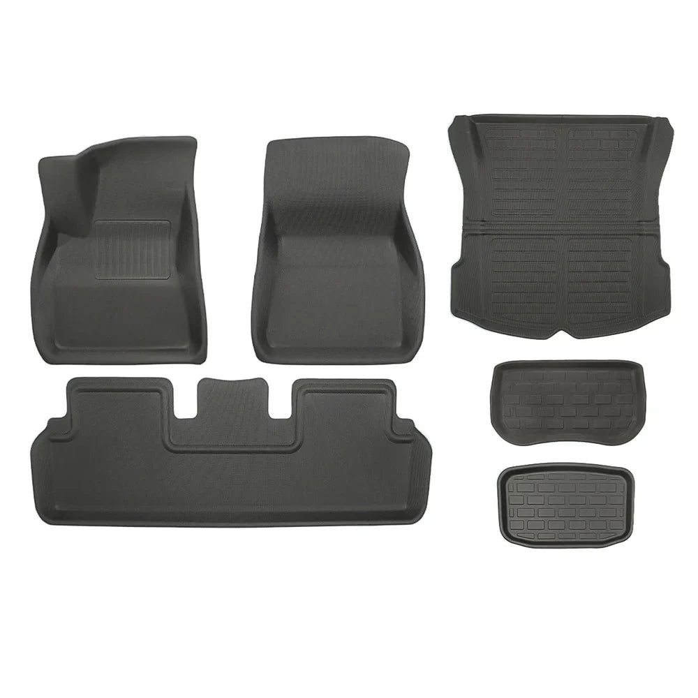 Model 3 All-Weather Floor Mats - 3D Lamination Cutting (2017-2023) Model 3 (2018-2020) Full Set (6 PCS)