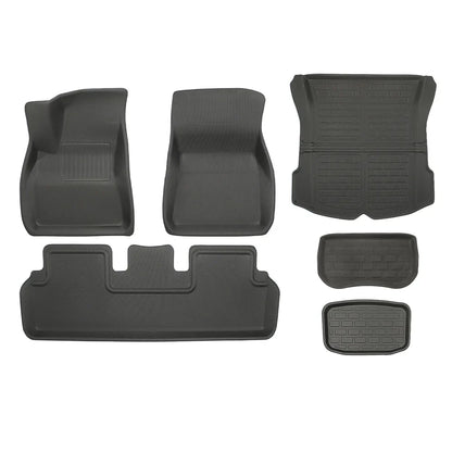 Model 3 All-Weather Floor Mats - 3D Lamination Cutting (2017-2023) Model 3 (2018-2020) Full Set (6 PCS)