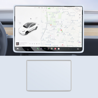 Central Screen Silicone Protector Frame for Tesla Model 3 Highland 2024+ White
