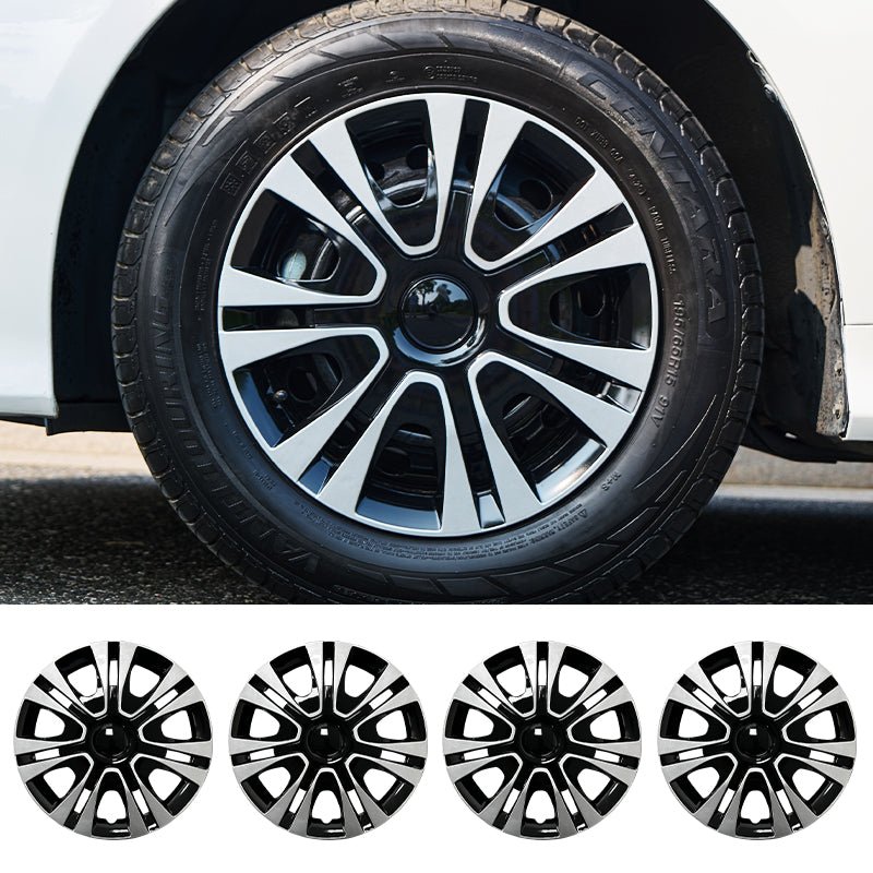 15" Petal Style Wheel Covers Hubcaps for Universal Fit R15 Tire Steel Wheels 4 PCS