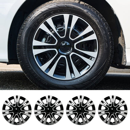 15" Petal Style Wheel Covers Hubcaps for Universal Fit R15 Tire Steel Wheels 4 PCS