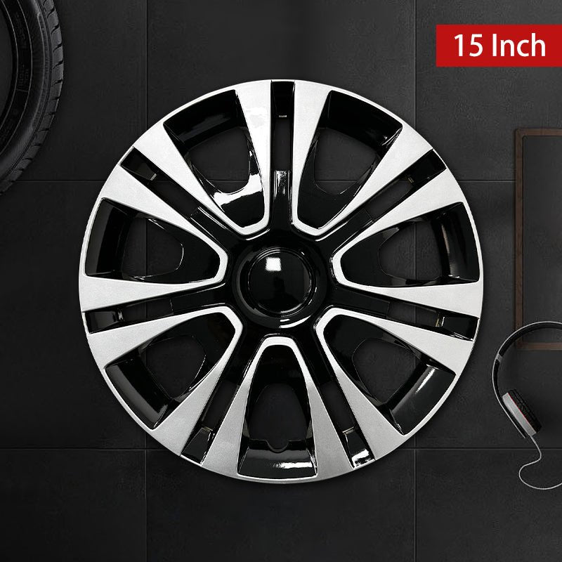 15" Petal Style Wheel Covers Hubcaps for Universal Fit R15 Tire Steel Wheels 4 PCS