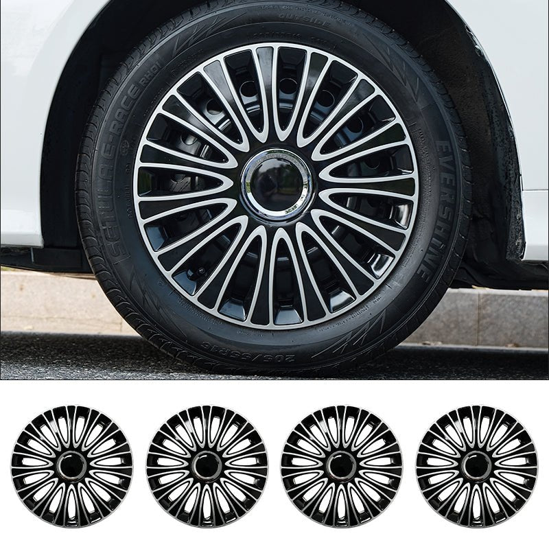16" Dagger Style Wheel Covers Hubcaps for Universal Fit R16 Tire Steel Wheels 4 PCS