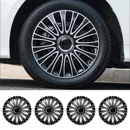 16" Dagger Style Wheel Covers Hubcaps for Universal Fit R16 Tire Steel Wheels 4 PCS