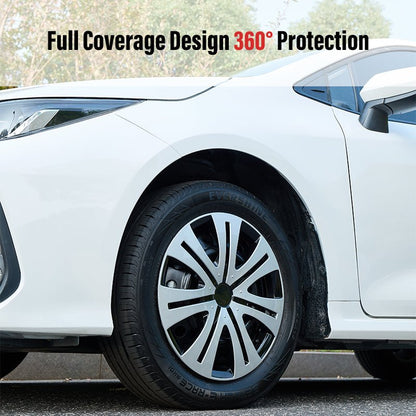 16" Shield Style Wheel Covers Hubcaps for Universal Fit R16 Tire Steel Wheels 4 PCS