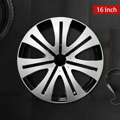 16" Shield Style Wheel Covers Hubcaps for Universal Fit R16 Tire Steel Wheels 4 PCS