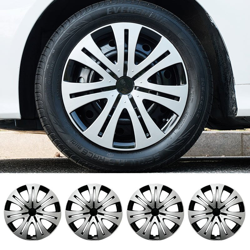 16" Shield Style Wheel Covers Hubcaps for Universal Fit R16 Tire Steel Wheels 4 PCS