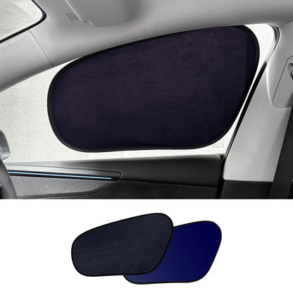 Static Cling Mesh Insulated Side Window Sunshade For Tesla Model 3/Y Model Y Front Window (2 PCS)
