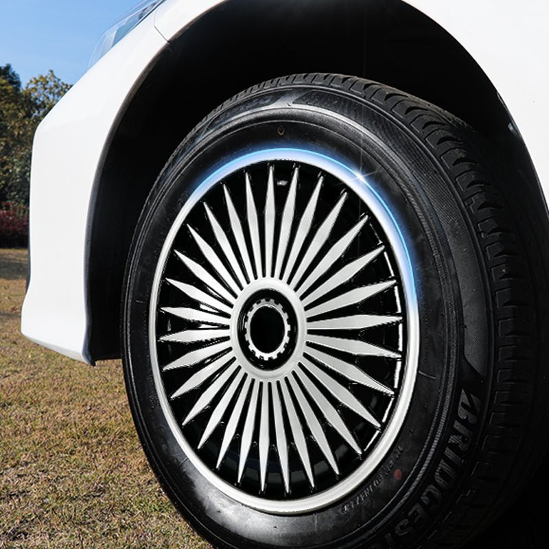 17" Blade Style Wheel Covers Hubcaps for Universal Fit R17 Tire Steel Wheels 4 PCS