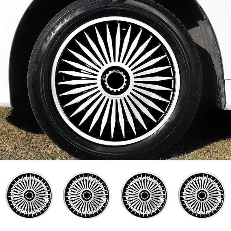 17" Blade Style Wheel Covers Hubcaps for Universal Fit R17 Tire Steel Wheels 4 PCS