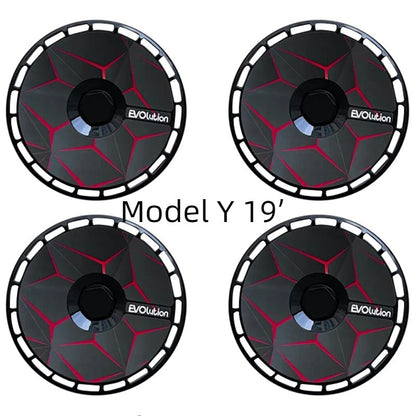 18' 19' Hub Caps Custom Stickers For Tesla Model 3 Y