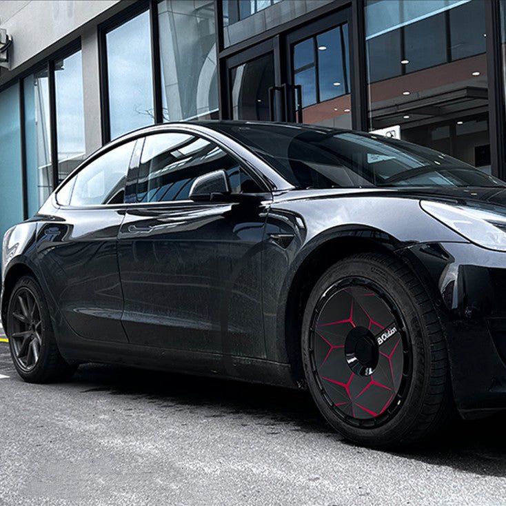 18' 19' Hub Caps Custom Stickers For Tesla Model 3 Y