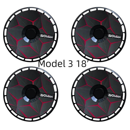 18' 19' Hub Caps Custom Stickers For Tesla Model 3 Y
