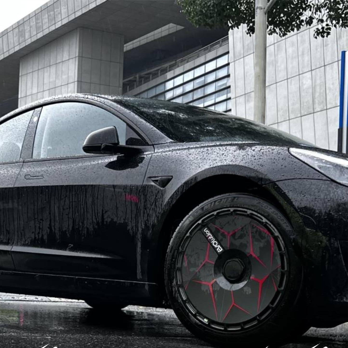 18' 19' Hub Caps Custom Stickers For Tesla Model 3 Y