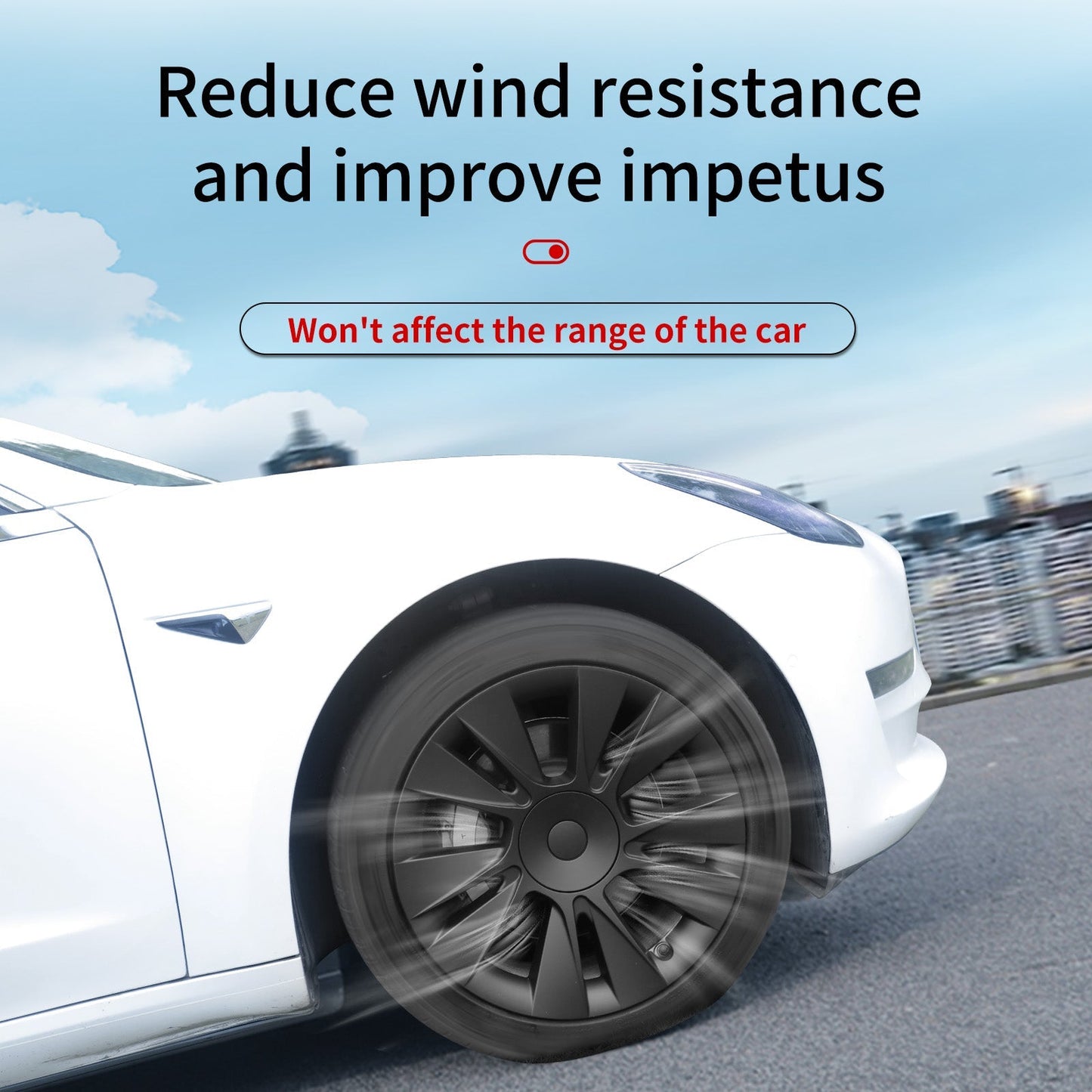 18'' Knife Style Wheel Cover for Tesla Model 3 2017-2023 Year