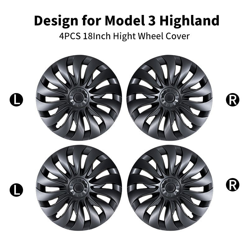 18'' NEW Strom Style Wheel Cover for Tesla Model 3 Highland 2023-2025 Year