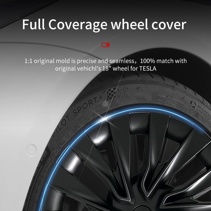 18'' Turbine Style Wheel Cover Hubcap for Tesla Model 3 Highland 2023-2025 Year