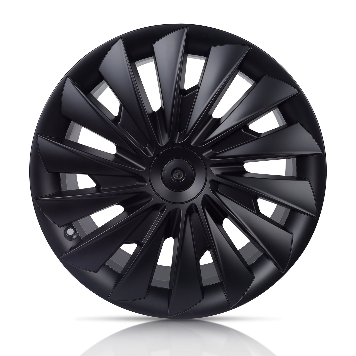 Whirlwind Style Wheel Hubcap For Tesla 2024 Model 3 Highland 18'' Phonton Wheels (4PCS) Matte Black