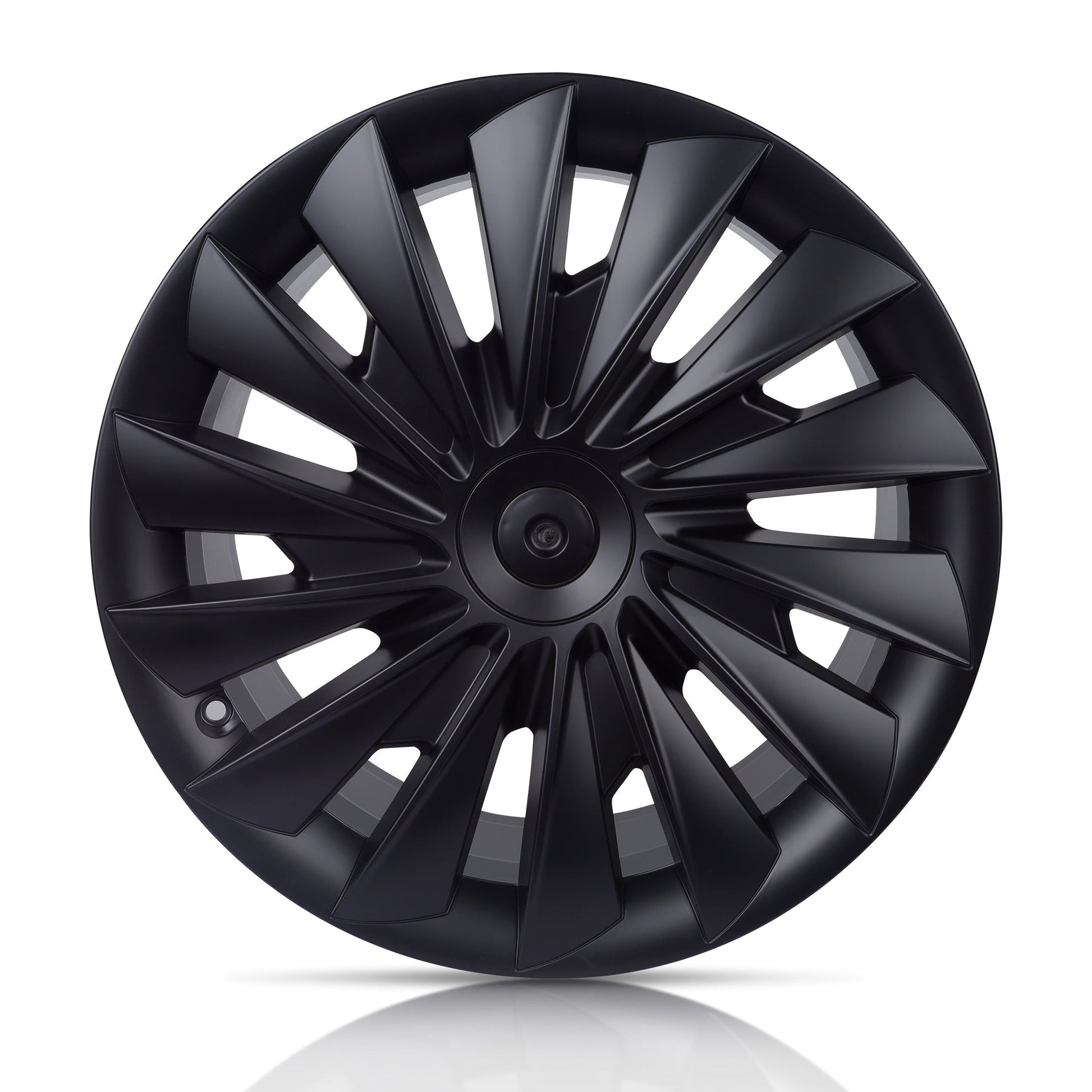Whirlwind Style Wheel Hubcap For Tesla 2024 Model 3 Highland 18'' Phonton Wheels (4PCS) Matte Black