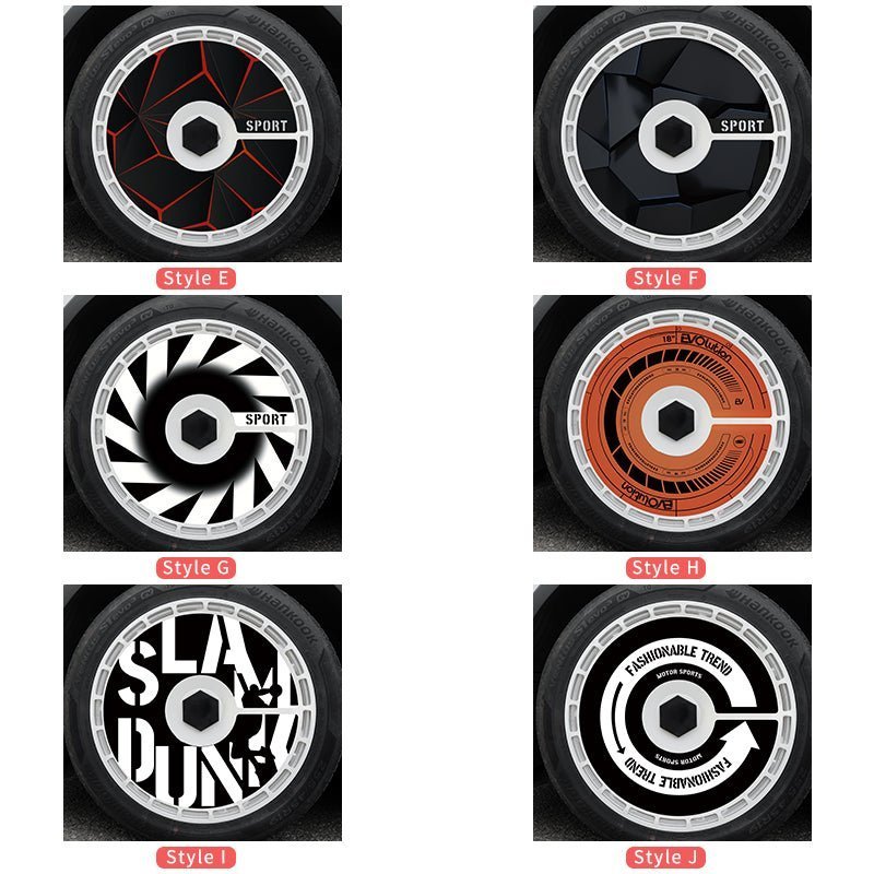 19" & 20" Personalized Graphics Aerodisc Full Coverage Wheel Covers for Tesla Model 3/Y/S/X Vehicles