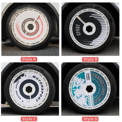 19" & 20" Personalized Graphics Aerodisc Full Coverage Wheel Covers for Tesla Model 3/Y/S/X Vehicles