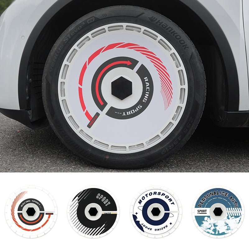 19" & 20" Personalized Graphics Aerodisc Full Coverage Wheel Covers for Tesla Model 3/Y/S/X Vehicles