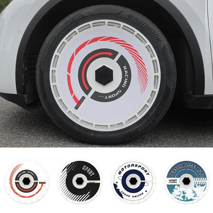 19" & 20" Personalized Graphics Aerodisc Full Coverage Wheel Covers for Tesla Model 3/Y/S/X Vehicles