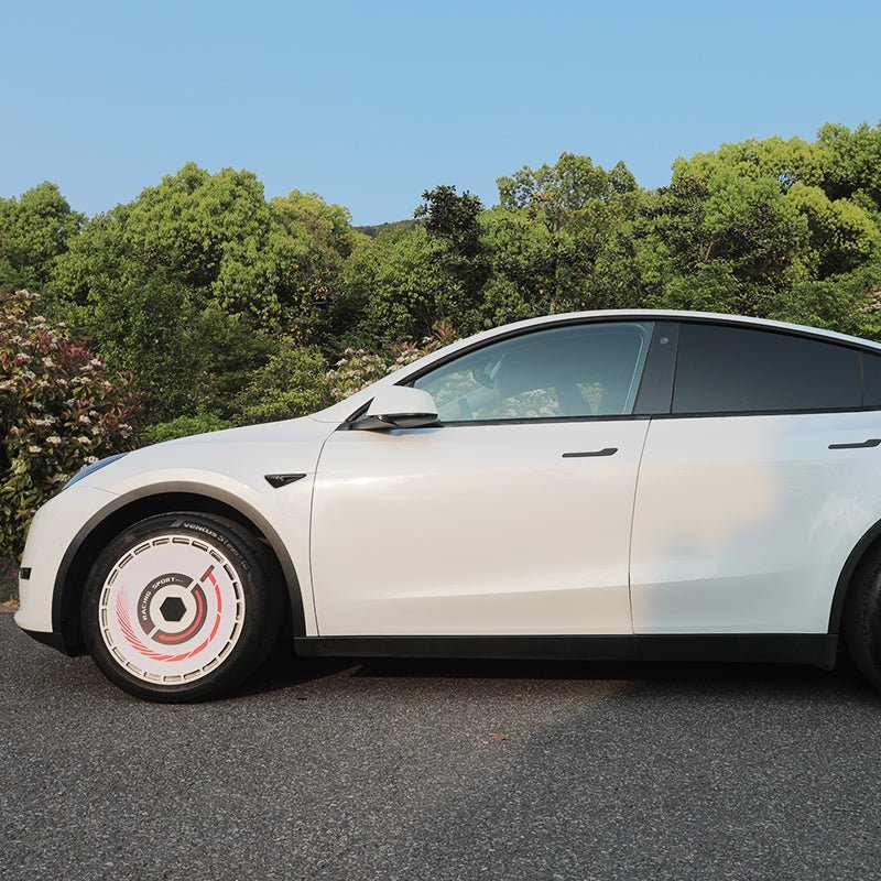 19" & 20" Personalized Graphics Aerodisc Full Coverage Wheel Covers for Tesla Model 3/Y/S/X Vehicles