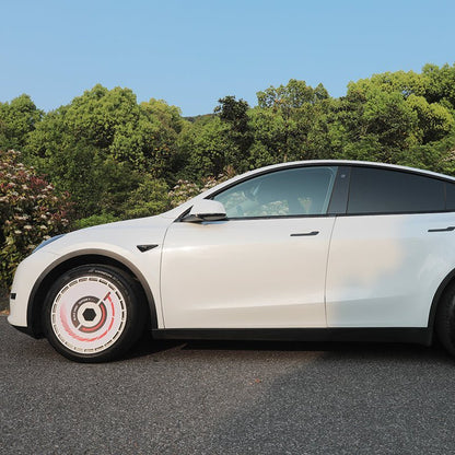 19" & 20" Personalized Graphics Aerodisc Full Coverage Wheel Covers for Tesla Model 3/Y/S/X Vehicles