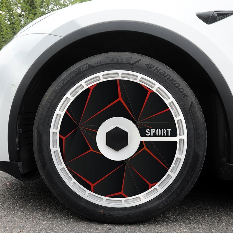 19" & 20" Personalized Graphics Aerodisc Full Coverage Wheel Covers for Tesla Model 3/Y/S/X Vehicles
