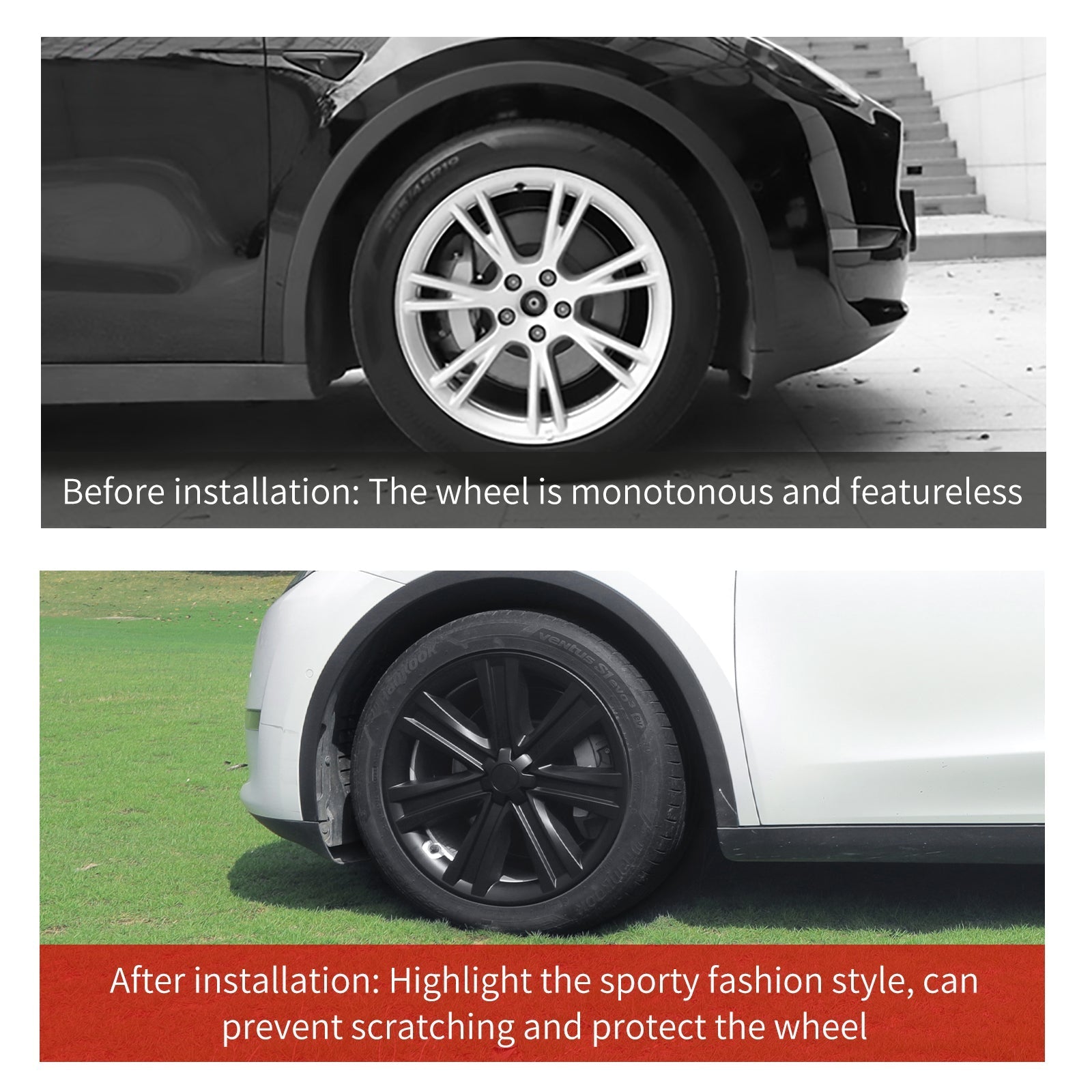 19'' Arachnid Style Wheel Cover for Tesla Model S/Y