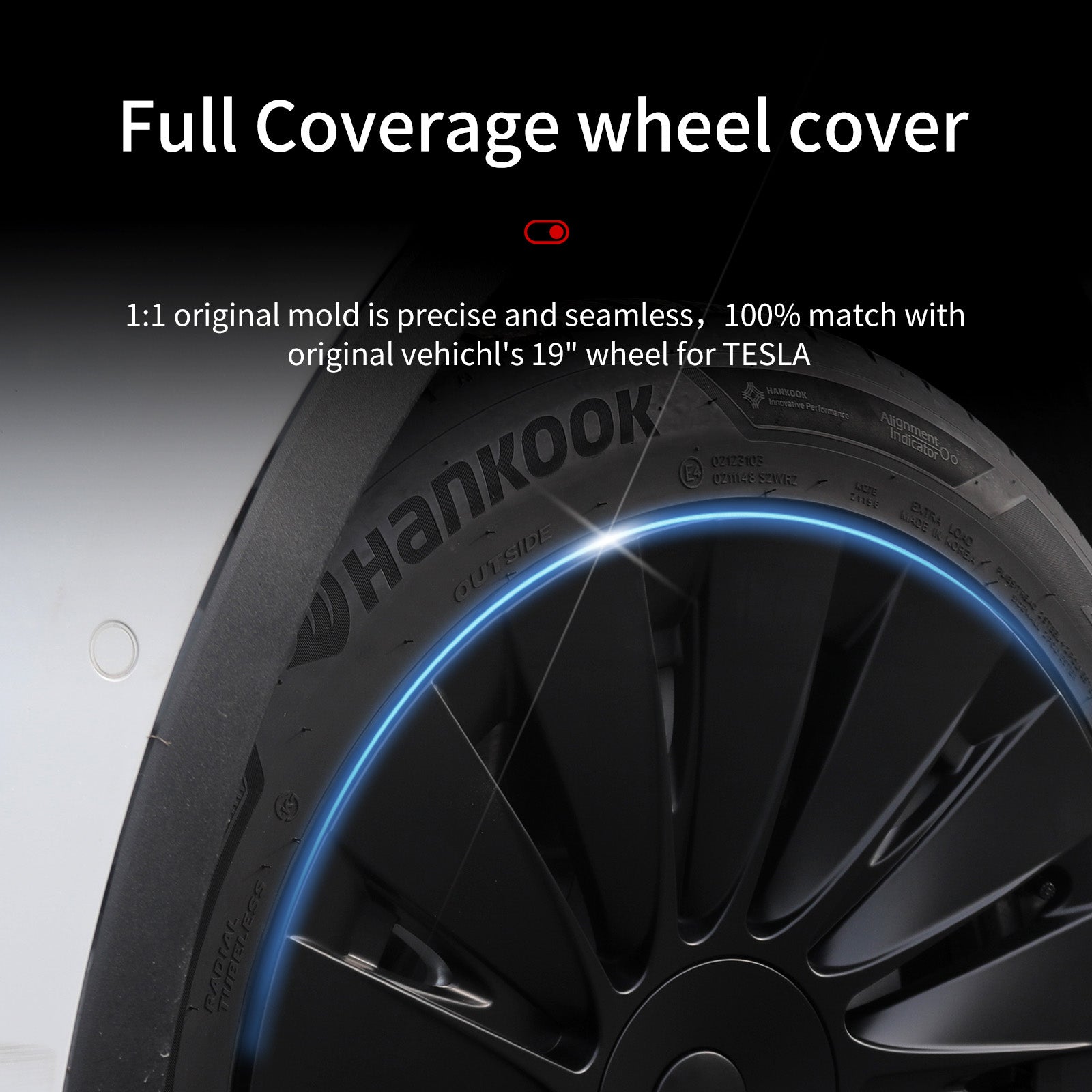 19'' Blade Style Wheel Cover for Tesla Model Y 2020-2024 Year