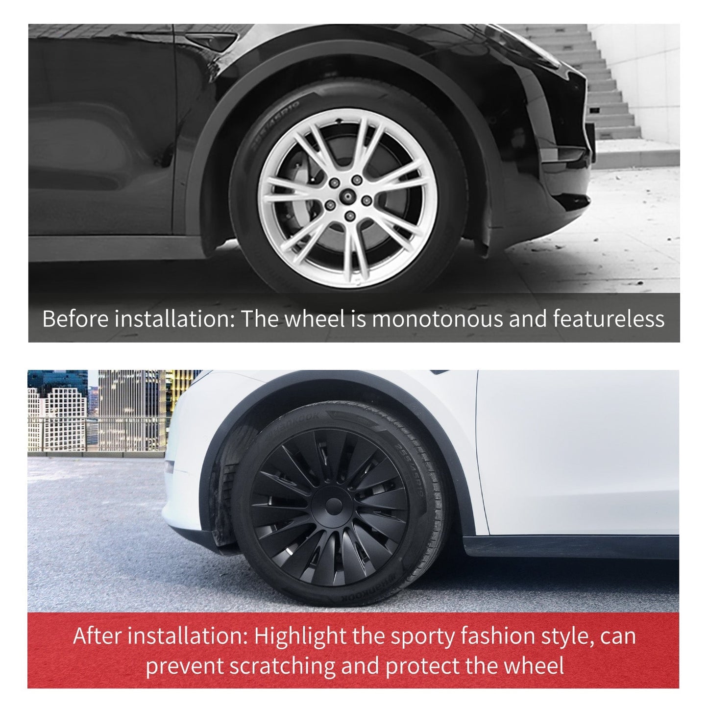 19'' Blade Style Wheel Cover for Tesla Model Y 2020-2024 Year