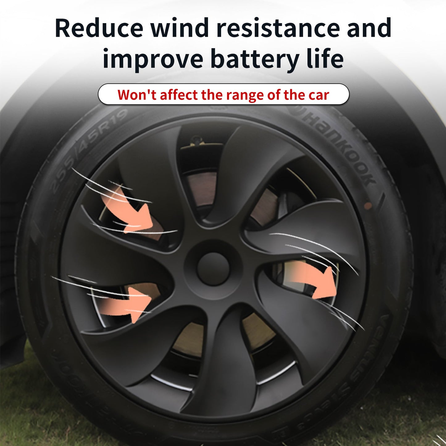 19'' Cyclone Style Wheel Cover for Tesla Model Y 2020-2024 Year