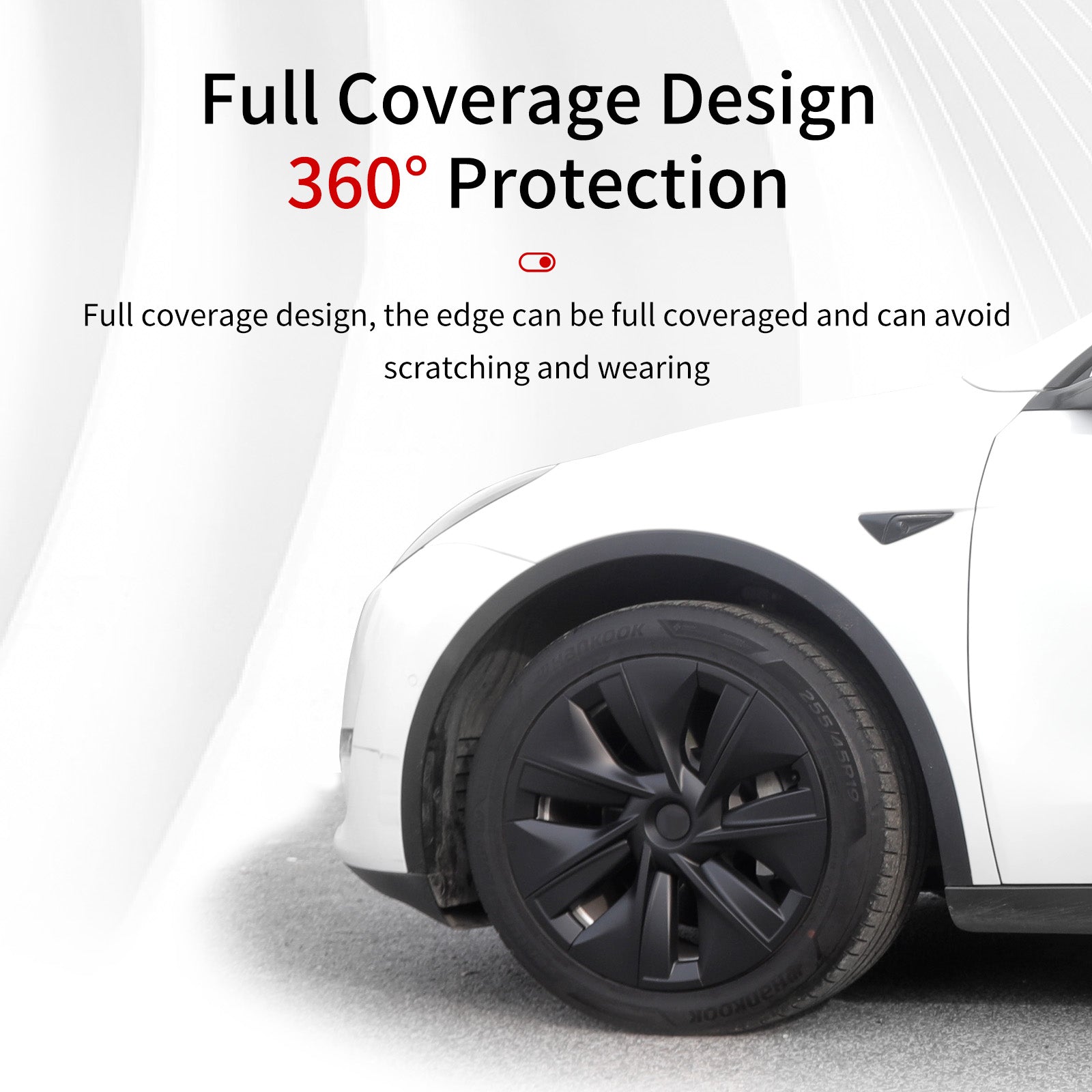 19'' Gemini Style Wheel Cover for Tesla Model Y 2020-2024 Year