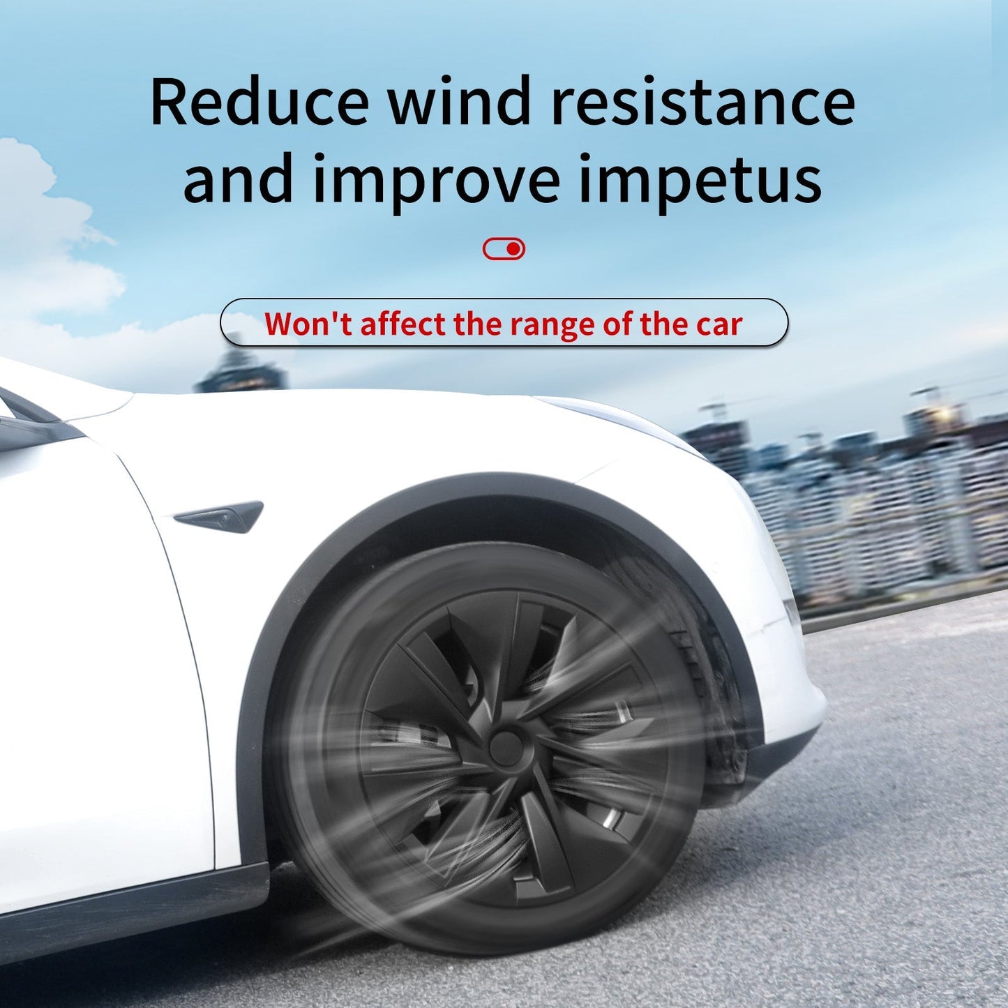19'' Gemini Style Wheel Cover for Tesla Model Y 2020-2024 Year