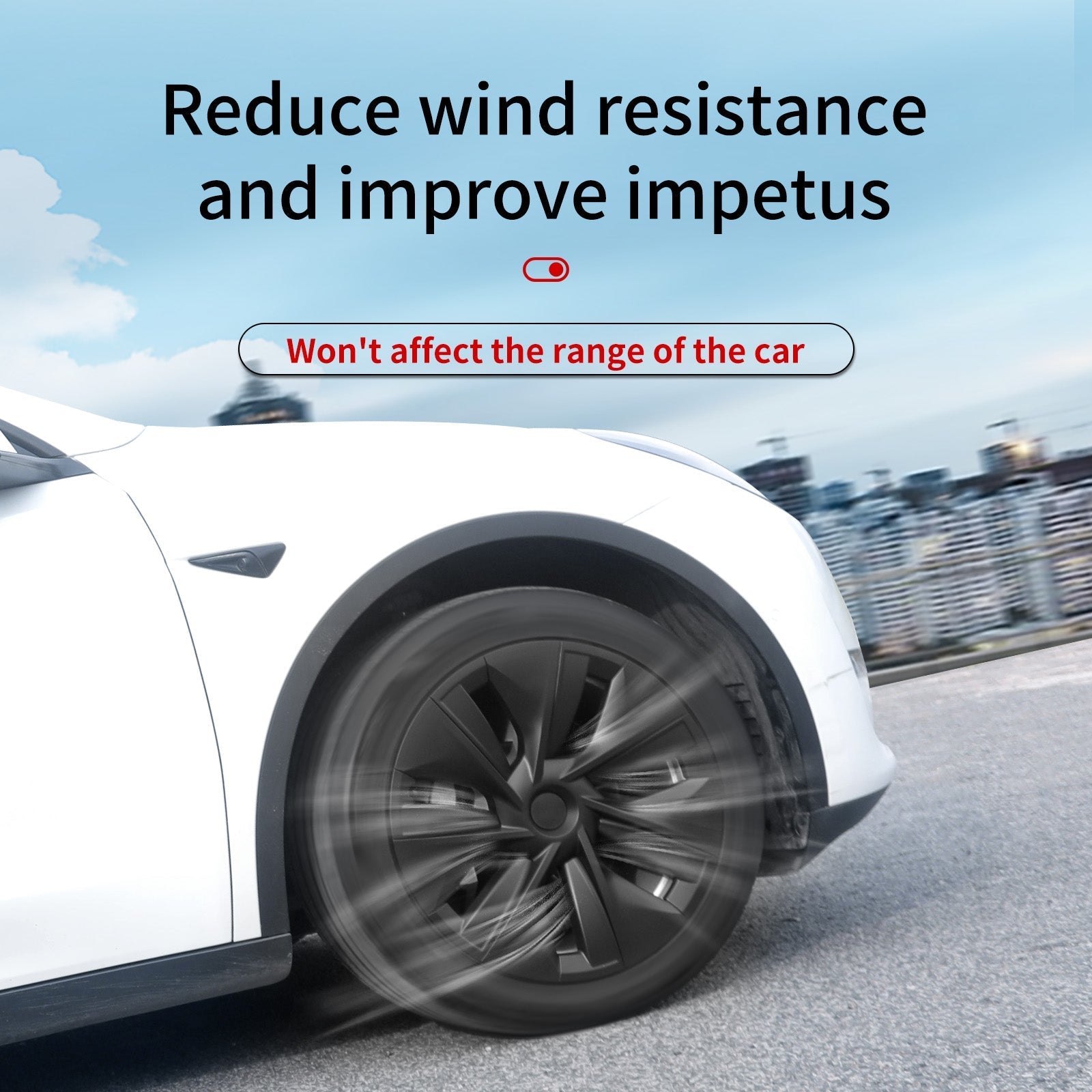 19'' Gemini Style Wheel Cover for Tesla Model Y 2020-2024 Year
