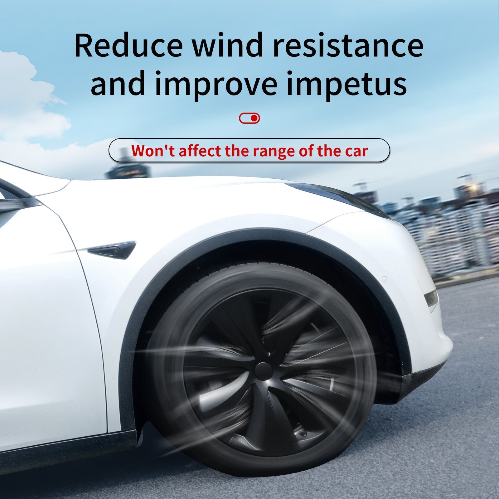 19'' Hurricane Style Wheel Cover for Tesla Model Y 2020-2024 Year