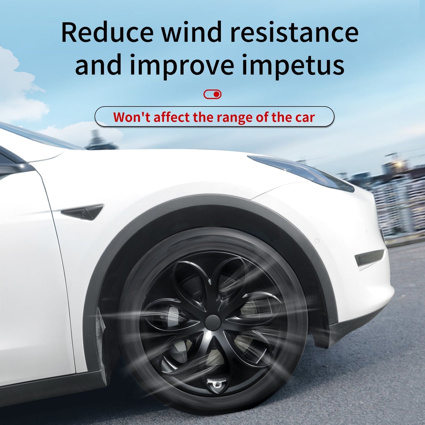 19'' Petal Style Wheel Cover for Tesla Model Y 2020-2024 Year