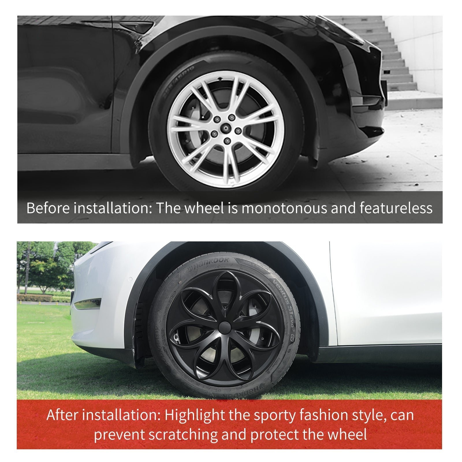19'' Petal Style Wheel Cover for Tesla Model Y 2020-2024 Year