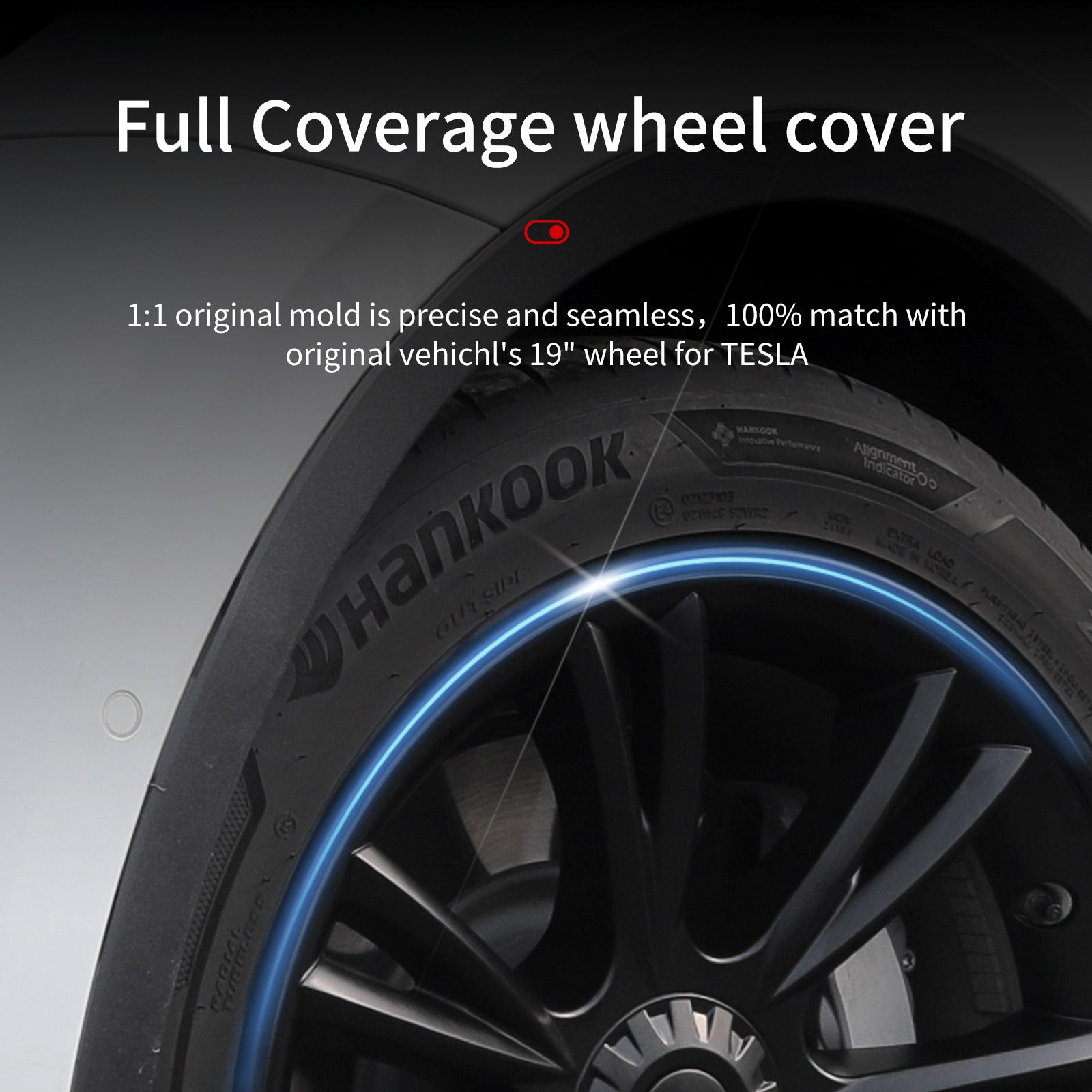 19'' Sport Style Wheel Cover for Tesla Model Y 2020-2024 Year