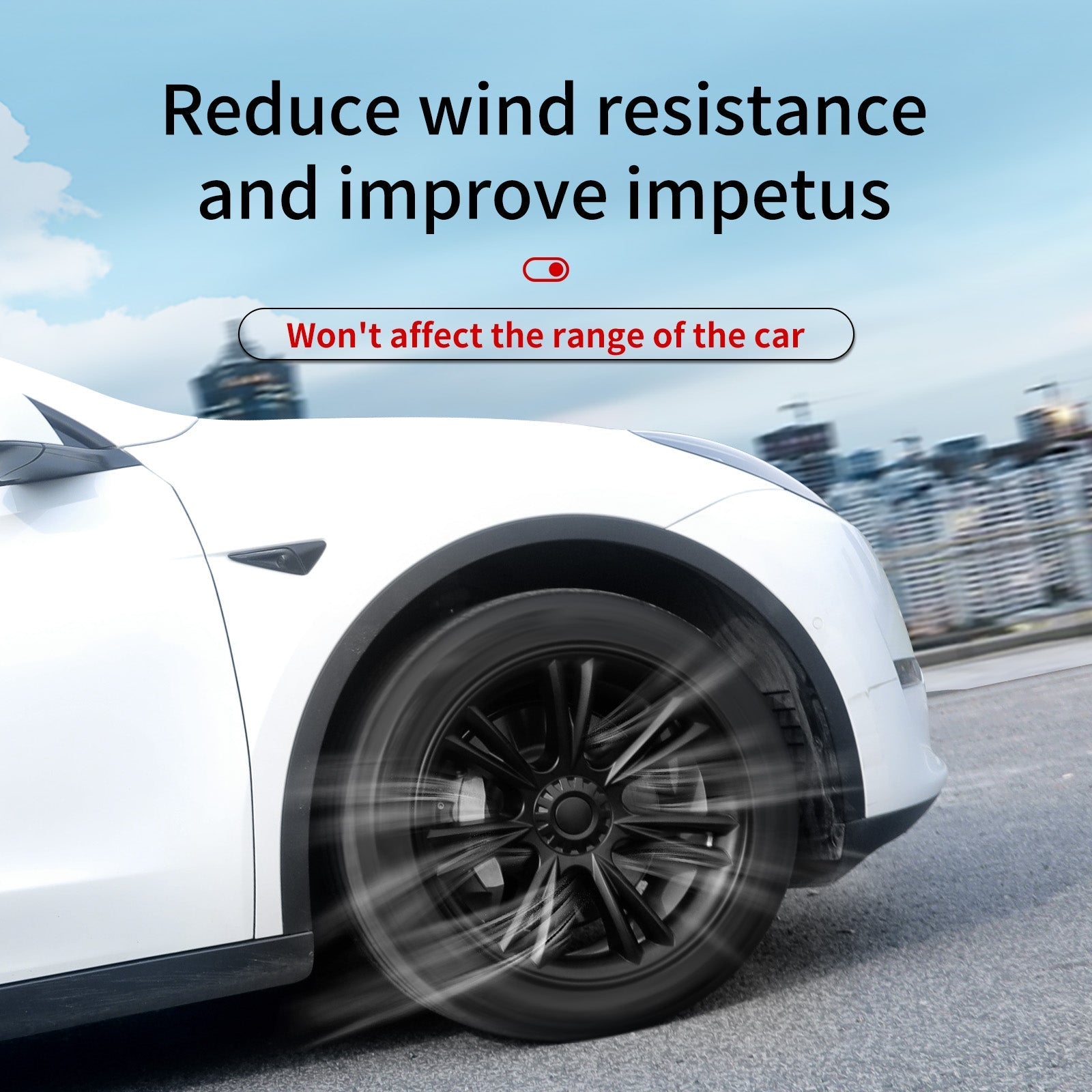 19'' Sport Style Wheel Cover for Tesla Model Y 2020-2024 Year
