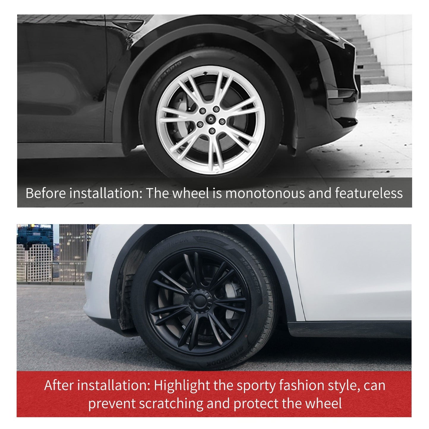 19'' Sport Style Wheel Cover for Tesla Model Y 2020-2024 Year