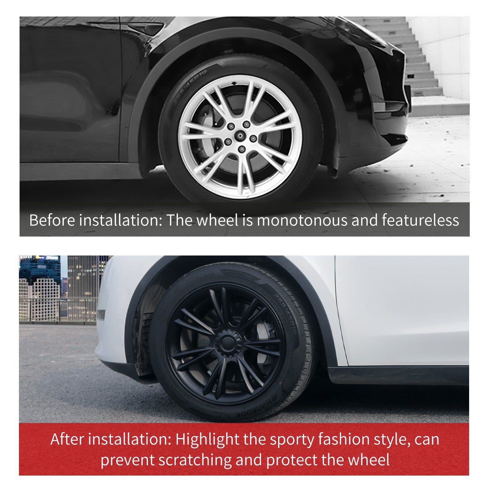 19'' Sport Style Wheel Cover for Tesla Model Y 2020-2024 Year