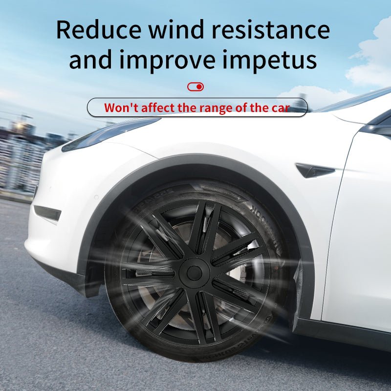 19'' Star Style Wheel Cover Full Coverage Hubcap for Tesla Model Y 2020-2024 Year