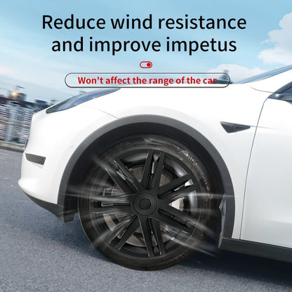 19'' Star Style Wheel Cover Full Coverage Hubcap for Tesla Model Y 2020-2024 Year