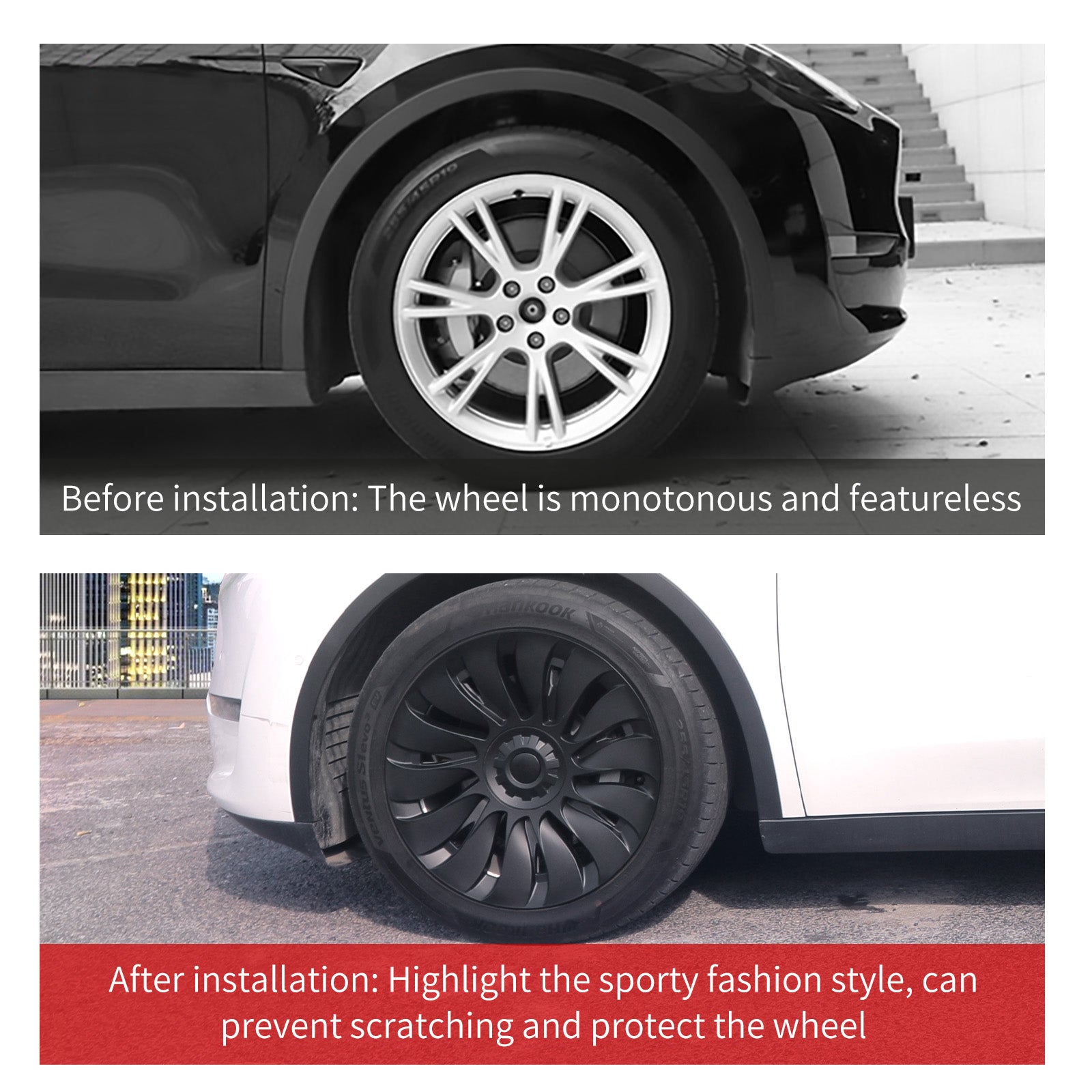 19'' Storm Style Wheel Cover for Tesla Model Y 2020-2024 Year